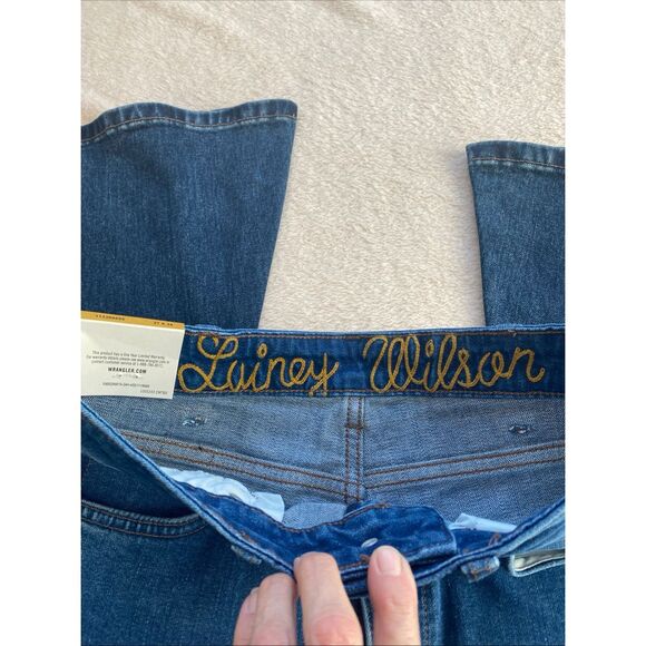 Wrangler X Lainey Wilson Chaps Bell Bottom Jeans Size 24x32 - Picture 6 of 10